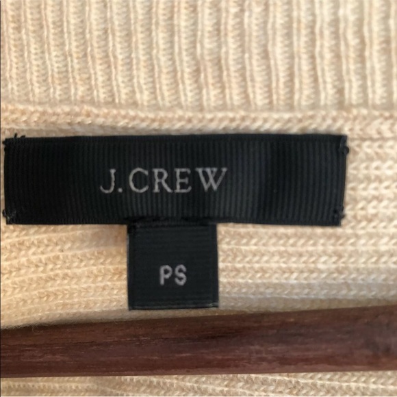 J crew oatmeal ribbed sweater petite small ps - Picture 3 of 11